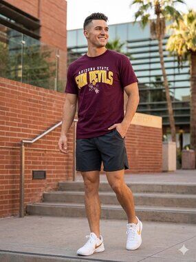 NWT Arizona State Sun Devils Maroon T-Shirt, Size 2X Large